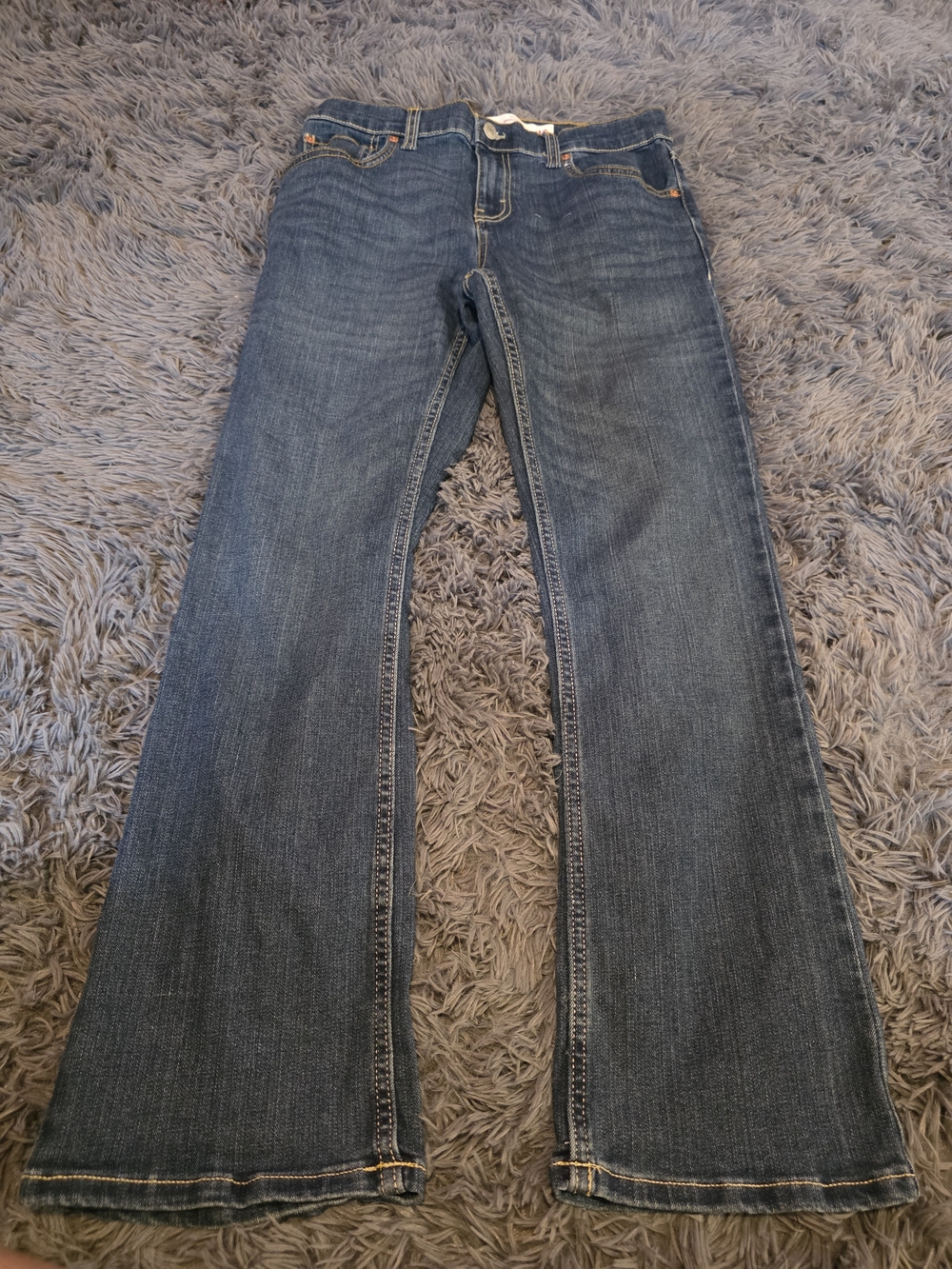 Levi's Kid Sz 16 Dark Blue Flare Jeans